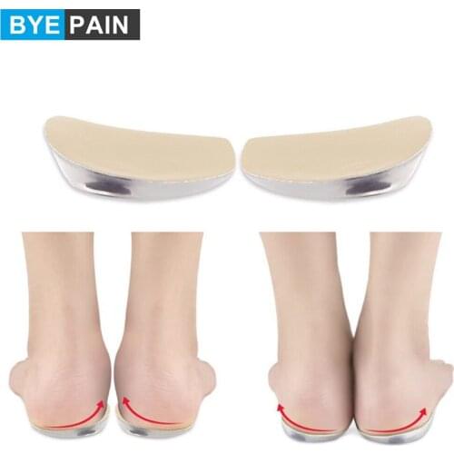 1Pair Magnetic Gel Insoles Orthotic X/O-type Legs Corrector Gel Pillow for Heel Orthopedic Shoe Pad Shock Absorption Pain Relief