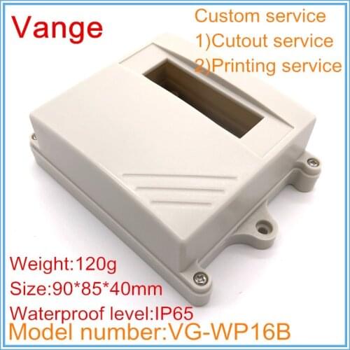 1pcs/lot extruded injection housing waterproof case IP65 ABS plastic project box diy for electronic product 90*85*40mm