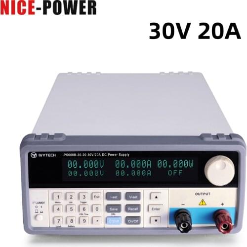 100% Brand 30V 20A Professional Programmable Power Supply 0.001A 0.001V 0.001W Bench LAb Precision Adjustable Power Supplies