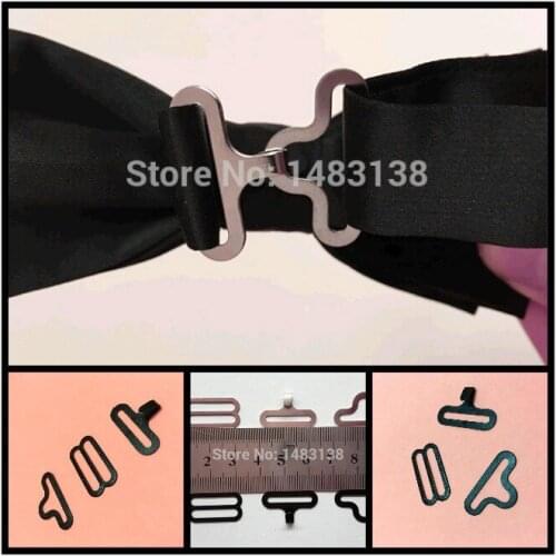 200 sets Bow Tie Hardware Necktie Hook Bow Tie or Cravat Clips Fasteners to Make Adjustable Straps on Bow Tie dip