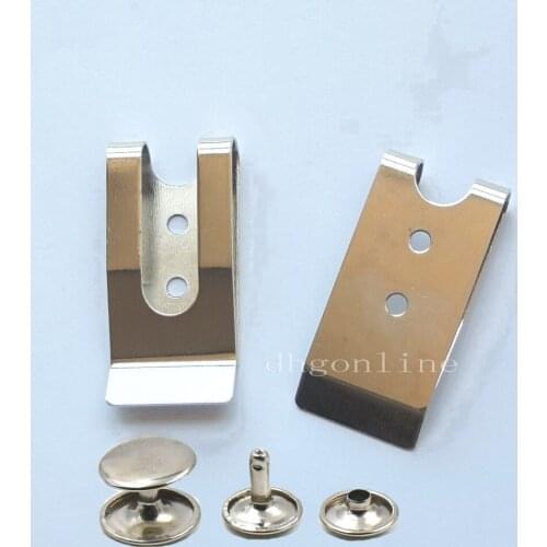 5 Pcs 54x25mm Belt Holster Clip Clasp Spring Hook W Cap stud Buckles Keyring Hardware