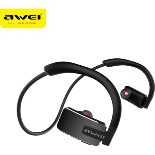 AWEI A883BL Sport Bluetooth-compatible Earphone With Mic Bass Stereo Waterproof Wireless Headphones Noise Cancelling Headset