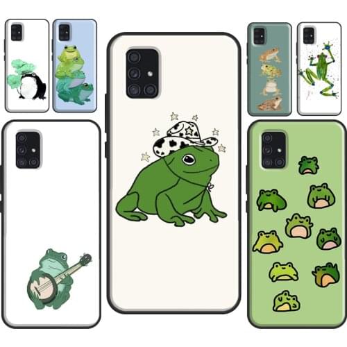 Cartoon Frogs For Samsung A31 A51 A71 A11 M21 M31 Case For Galaxy A70 A50 A40 A10 A30 A20e A21S Cover