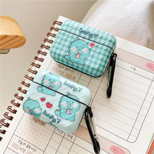 Cartoon Little Dinosaur Case for Airpods 1 2 Protect Cover Wireless Bluetooth Headset Case for Airpods Pro Protective Shell