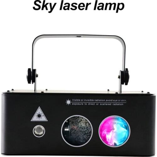 Indoor DMX Control Blue 3W Led Bead Lamp Starry Sky Aurora Water Ripple Pattern 3in1 Light For Stage DJ PAR Bar Ballroom KTV