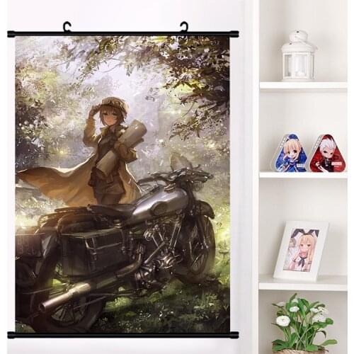 Japanese Anime Kino no Tabi the Beautiful World Wall Scroll Mural Poster Wall Hanging Poster Otaku Home Decor Collection Gift