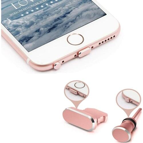 Metal 3.5mm Jack Headphone Port Anti Dust Plug For iPhone 87 X 6S Plus Xs Max Stopper Cover Phone Accessories Charging Dust Plug