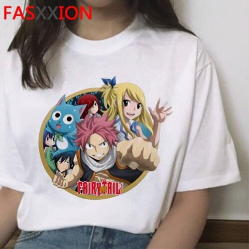 Fairy Tail t-shirt men japanese 2021 ulzzang casual harajuku clothes top tees harajuku kawaii kawaii