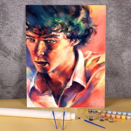 Doodles Paint By Numbers Package Acrylic Paints 50*70 Boards By Numbers Home Decoration Adults Handicraft Handiwork Drawing