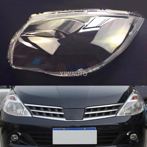 Car Headlight Lens For Nissan Tiida Versa 2008 2009 2010 Car Headlamp Cover Replacement Auto Shell Cover