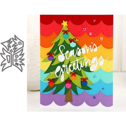New Christmas Tree Model Cutting Dies Stamps Dies Scrapbooking Mold Cut DIY Handmade Tools Craft Decoration Metal Cutting Dies