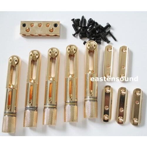 One set 5 strings single headless bass bridge for bass