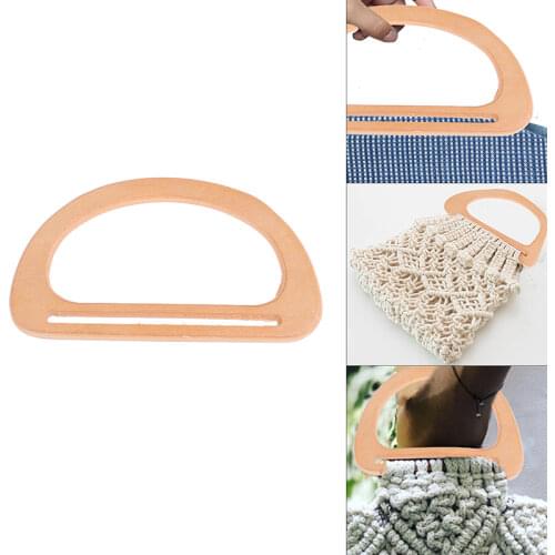 1Pcs Wooden Bag Handle Replacement for DIY Bags Purse Making Handbag Shopping Tote Bag Accessories