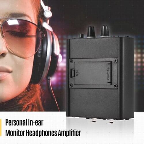 Personal In-Ear Monitor Headphones Amplifier with XLR Inputs 3.5mm Output o Interface