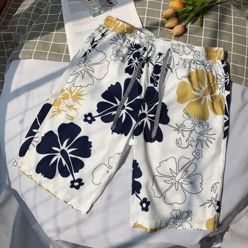 Beach pants couple summer sports and leisure trend quick-drying wear loose summer mens pants shorts