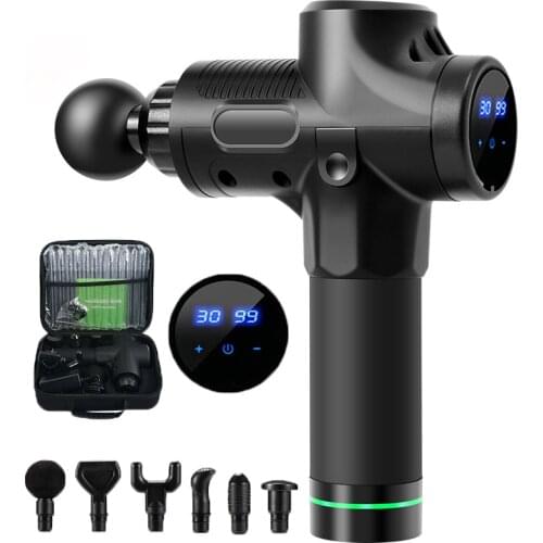 Massage Gun for Athletes Portable Body Muscle Massager Professional Deep Tissue Massage Gun for Pain Relief with 6 Massage Head