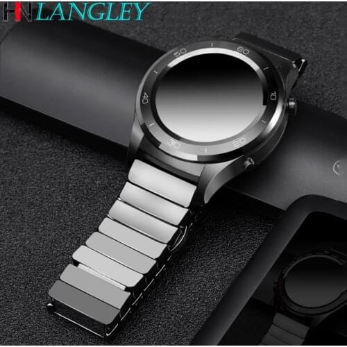 Ceramic Watch bands for Samsung Gear S2 Classic S3 20/22 mm Watch Band Galaxy Watch Active 42mm 46mm Strap Huawei Watch GT