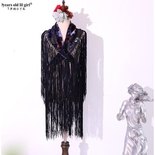 Flamenco Scarf From Spain Stole Shoulder Cloth Flamenco-Tuch CB17 50CM