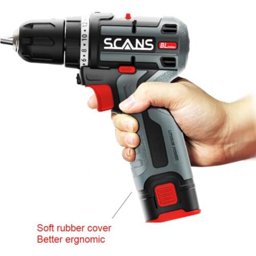 SCANS S160 16V Brushless Drill 40Nm 2.5Ah Li-ion Battery Mini Drill wood/steel Power Tools/ home improvement/installation