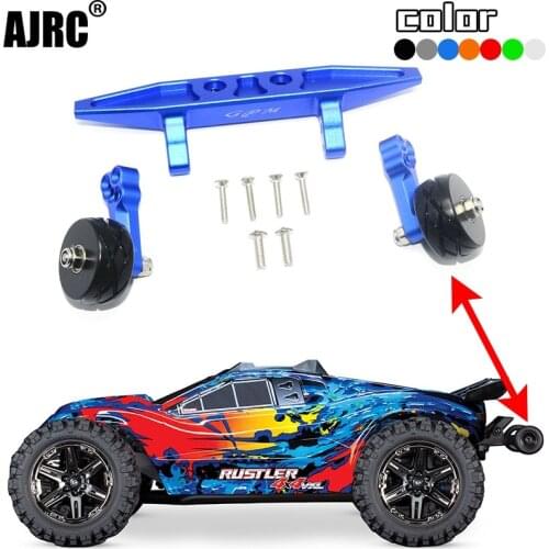 TRAXXAS RUSLTLER 4X4 VXL 67076-4 Porous position adjustable angle rear anti-rolling wheel #6737 rear bumper head-up wheel