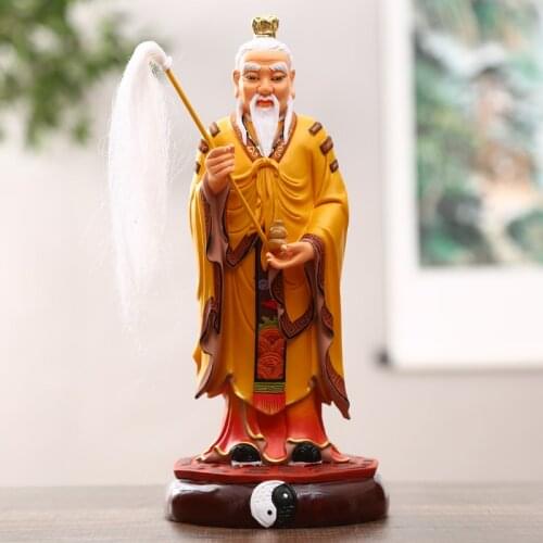 GOOD LUCK Taoist Buddhism HOME Shrine efficacious protection Gold plating TAI SHANG LAO JUN Lord Lao Eight Diagrams God statue