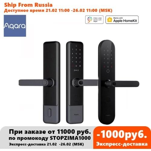 2020New Aqara N200 Smart Door Lock Fingerprint Bluetooth Password NFC Unlock Works with Mijia HomeKit Miband