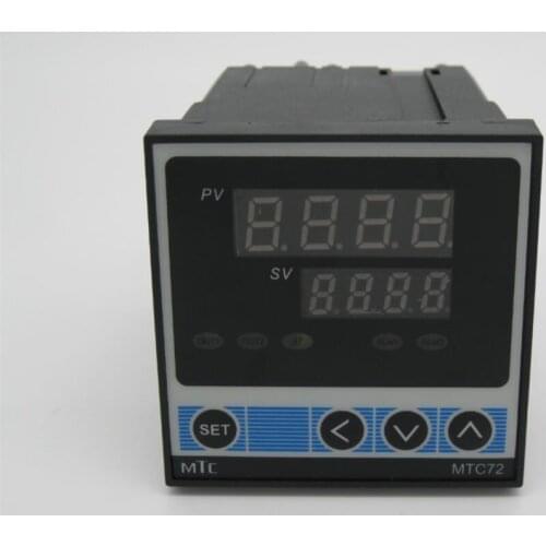 High Quality MTC72 Digital de doble RKC Controlador de temperature PID con termopar K, Output relay size:72*72*110mm