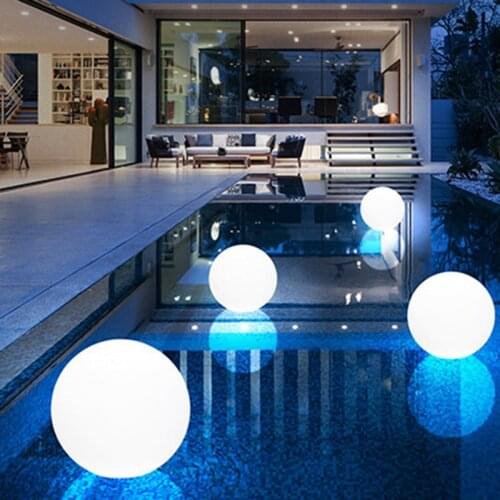 WSFS Hot Colorful Outdoor Garden Glowing Ball Lights with Remote Patio Landscape Pathway LED Illuminated Ball Table Lawn Lamps 2