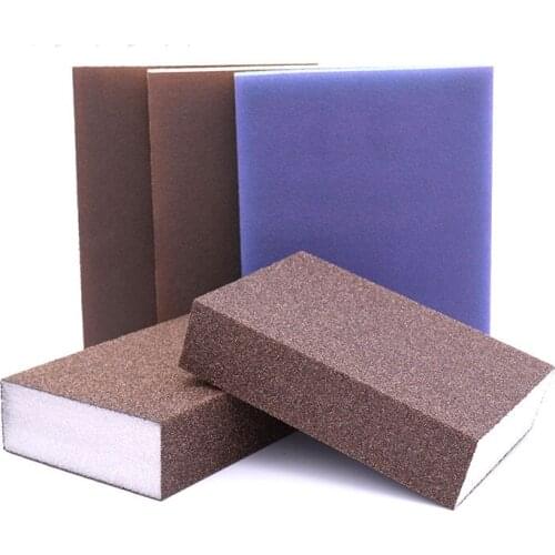 1 piece Sponge Sand Block Woodworking Furniture Crafts Sponge Sand Double-sided Grinding And Polishing Sponge Sand Paper