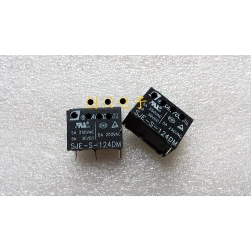 10piece) SJE-S-105DM 5VDC SJE-S-112DM 12VDC SJE-S-124DM 24VDC 4PINS 5A Power Relay new and original