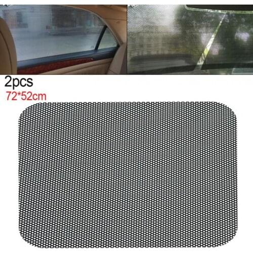 2pcs/Set PVC Large Size 72cm x 52cm Universally Car Curtain Windshield Sun Shade UV Protection Side Window Film Sticker