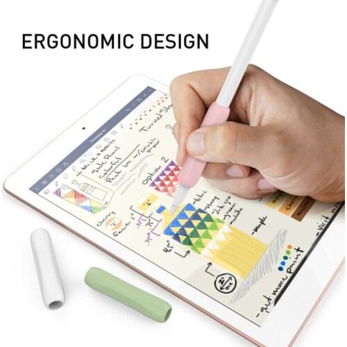3PCs Capacitive Stylus Pen Slot Pencil1 / 2 Gen Sleeve Silicone Grip Holder