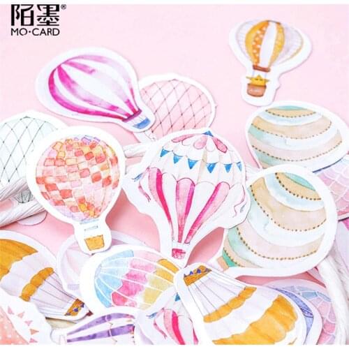 46PCS/Set Love Story Balloon Diary Stickers diy Scrapbooking Decoration Stationery Kawaii Sticker Supplies