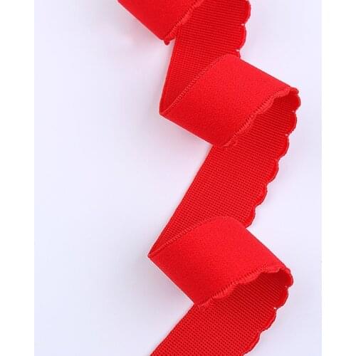 5Yards 2.5cm Width Multicolor Elastic Band Lace For Underwear Bra Decor DIY Handmade Sewing Craft Clothes Pants Ribbon Material