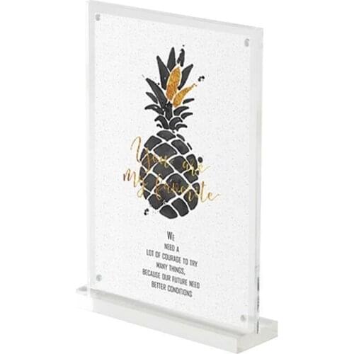 A5 Acrylic Sign Holder Display Stand Desktop Advertising Sign Board