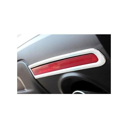 ABS Chrome Rear Fog Light Fog Lamp Cover Trim 2pcs For Ford Explorer 2011 - 2014