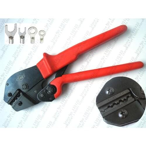 AWG16-10 Non-Insulated Tabs Terminals Crimper Plier AP-156W 1.5-6mm2
