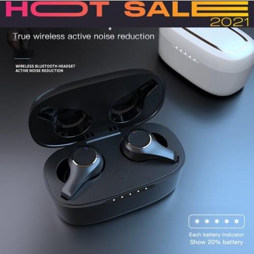 KINGSTAR ANC Bluetooth Earphone TWS Wireless Earbuds Waterproof Headphone with Mic Noise Cancelling Touch Adjust Volume Headset