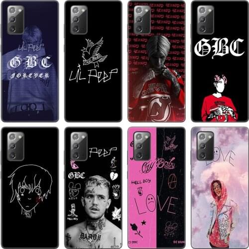 Lil Peep Hellboy Love Phone Case For Samsung Galaxy S20 S21 FE S10 Lite Note 20 10 Lite S8 S9 S10E S10 Plus Ultra Black Cover