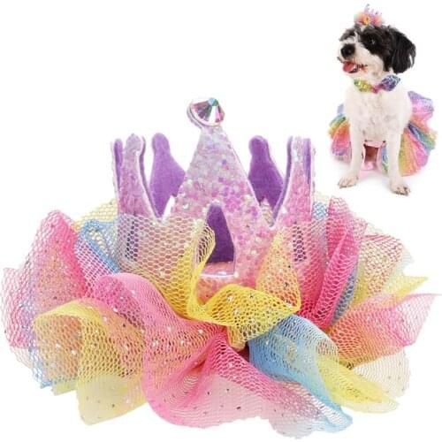 Dorakitten 1pc Pet Hair Clip Elegant Crown Decor Dog Hair Clip Pet Hair Accessories Party Dress Up For Birthday Pet Supplies