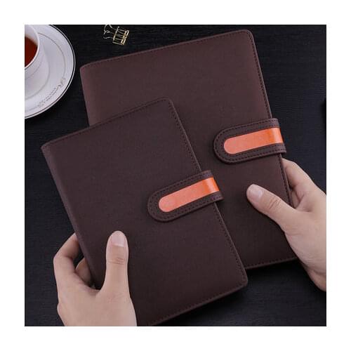 Agenda Portable A6 A5 PU Leather Soft Luxury Diary Buckle Notebook 365 Days Daily Planner Organiser Binder Notepad Stationery
