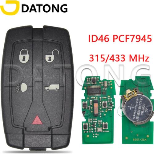 Datong World Car Remote Key 315 433Mhz 46 7945 Chip For Land Rover Freelander 2 Auto Smart Remote Control Blank Key