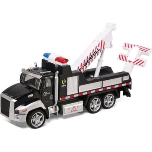 Collectible Alloy Road Service Rescue Wrecker Crane Truck Diecast Toy Model Decoration Kids Gift