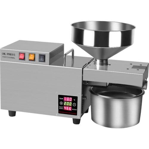 Kitchen Intelligent Oil Pressing Machine Household Oil Presser Stainless Steel Temperature Control Automatic Oil Press