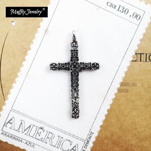 Pendant Richly Ornamented Cross fit Necklace 925 Sterling Silver 2021 New Fine Jewelry Accessories Vintage Gift For Woman Men