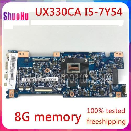KEFU UX330CA For ASUS U330C UX330 UX330C UX330CAK Laptop Motherboard I5-7Y54 Test GM work 100