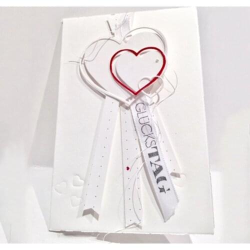 Heart Frame Metal Cutting Dies Stencil DIY Scrapbooking Album Stamp Paper Card Embossing Craft Decor