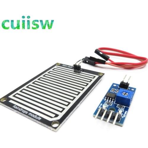 3.3-5V Rain Raindrops Detection Sensor Weather Humidity Module For arduino