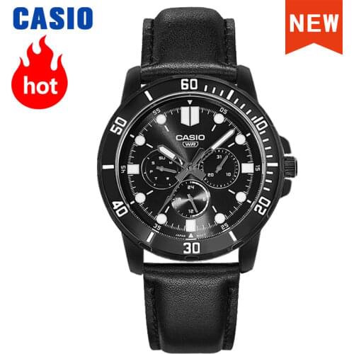Casio watch mens top luxury suit quartz watch military sports leisure waterproof luminous mens watch electronic watch MTPVD300