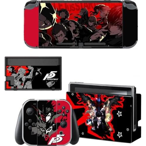 Persona 5 P5 Nintendo Switch Skin Sticker NintendoSwitch stickers skins for Nintend Switch Console and Joy-Con Controller